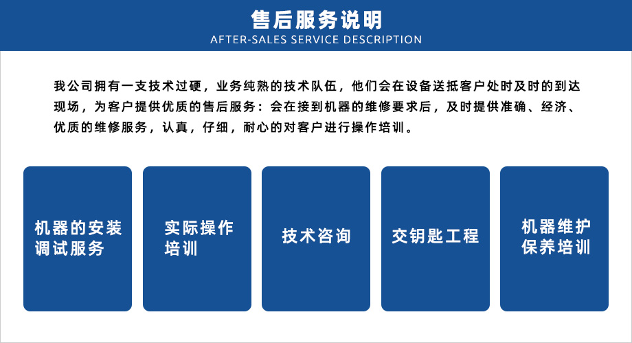 售后服務(wù)說明